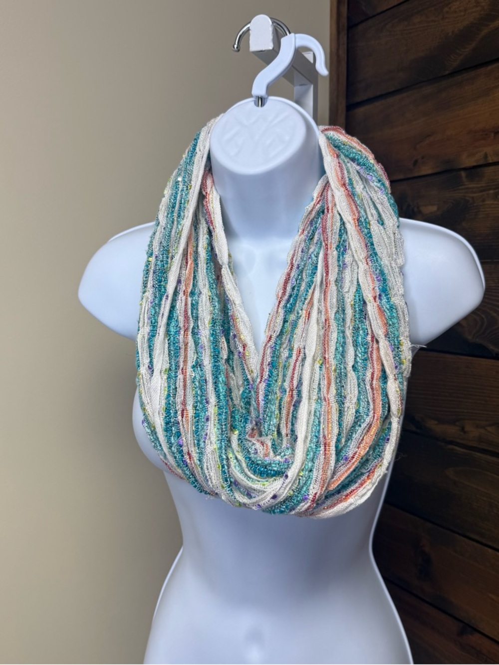 Multicolor Lightweight Infinity Scarf - Women Accessories One Size Vibrant color